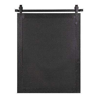 Cates Rustic Gray Full-Length Rectangular Wood Wall Mirror