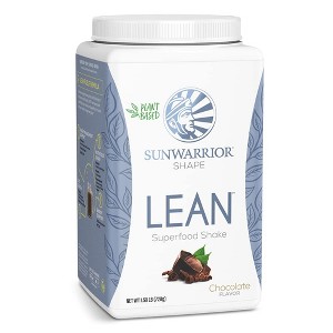 Sunwarrior Lean Meal, Vegan Protein Superfood Shake Meal Replacement Organic Protein Supplement, Chocolate, Snickerdoodle & Caramel Flavors, 720gm - 1 of 4