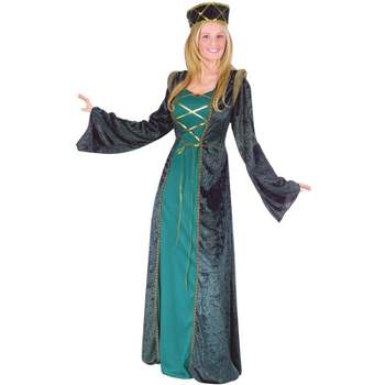 Fun World Emerald Lady in Waiting Adult Costume, Medium/Large