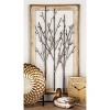 Contemporary Metal Nature Wall Decor Brown - Olivia & May: Iron Artwork, Vertical Display, Indoor Use - 2 of 4