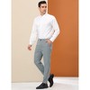 Lars Amadeus Men's Slim Fit Plaid Printed Patterned Business Dress Pants - 4 of 4