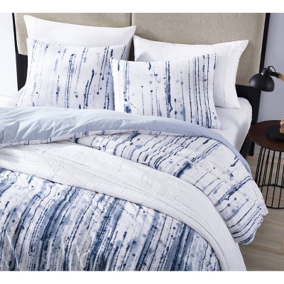 Sokal Blue Reversible Cotton King Comforter Set