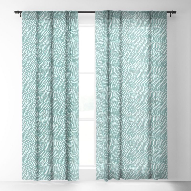 Wagner Campelo Dune Dots 5 Single Panel Sheer Window Curtain - Deny Designs, 2 of 7