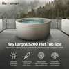 LifeSmart 4-Person Hot Tub, Outdoor Spa with Cover and LED Lights, Circular, Beige - Above-Ground Spa Machine with Accessories for Home and Personal - 2 of 4