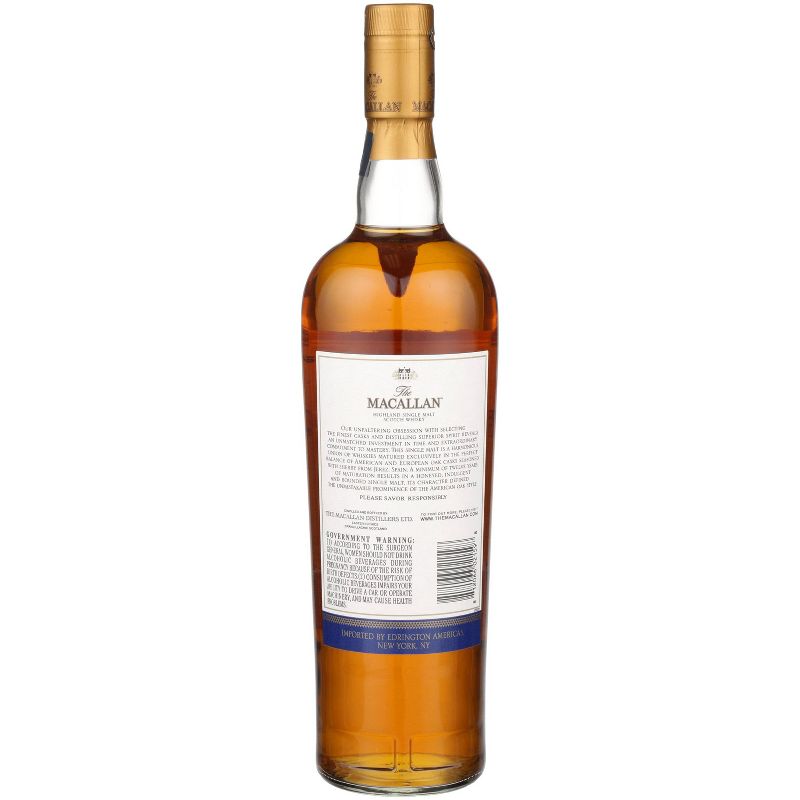 The Macallan 12yr Double Cask Single Malt Scotch Whisky - 750ml Bottle, 4 of 5