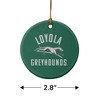 Loyola University Maryland Greyhounds Logo Porcelain Holiday Christmas Tree Ornament - 3 of 4