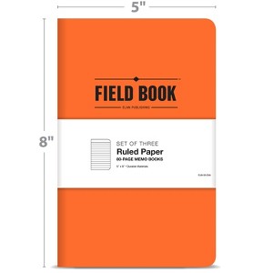 Elan Publishing Company 3-pk Indestructible 5x8 Field Book Set - ORANGE/LINED - 1 of 4