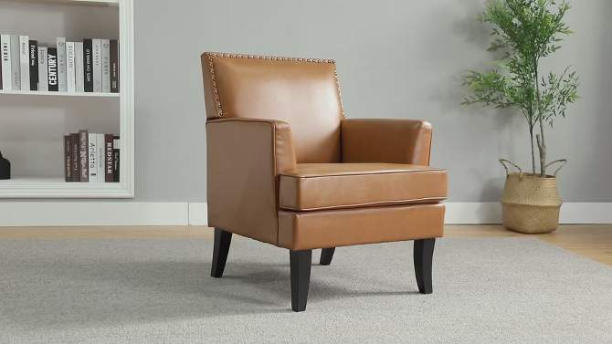 Wooden Upholstered Accent Chair Celadon Armchair | ARTFUL LIVING DESIGN, 2 of 12, play video
