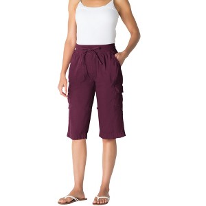Woman Within Convertible Length Cargo Bermuda/Short - 1 of 4