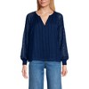Lands' End Women's Clip Dot Chiffon Blouse - 3 of 3