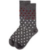 Memoi Men's Two Tone Polka Dot Luxuriously Soft Cashmere Crew Socks - 3 of 4