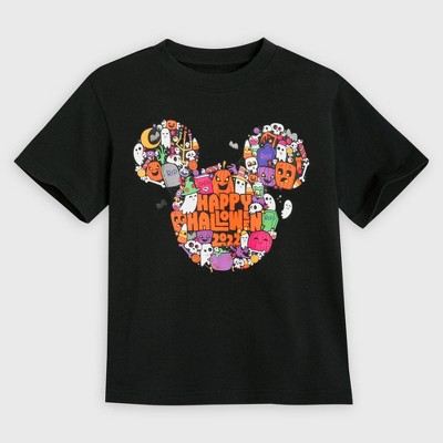 Boys' Disney Mickey Mouse Halloween Short Sleeve Graphic T-Shirt - Black - Disney Store