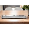 HomeRoots 36" Silver Stainless Steel Serving Tray With Handles - 2 of 4