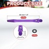 Unique Bargains 2BA Thread Aluminum Dart Shafts with Rubber Rings for Steel Tip 4 Pcs - 2 of 4