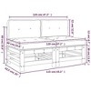 vidaXL Middle Sofa Beige Solid pine wood Modular Middle Sofa - 4 of 4