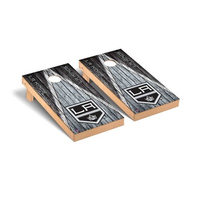 NHL Los Angeles Kings Premium Cornhole Board Weathered Triangle Version