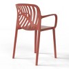 WestinTrends Playa Outdoor Modern Stackable Patio Dining Armchairs (Set of 2) - 4 of 4