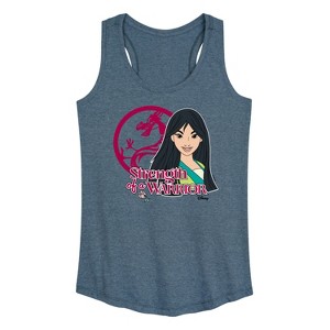 Women's - Disney Princess - Strength Of A Warrior Graphic Racerback Tank - 1 of 4