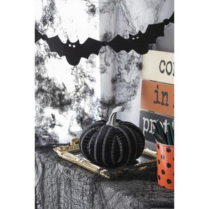 Fabric Plaid Pumpkin Decor, for Holiday Halloween Decoration - 1 of 4