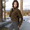 Anna-Kaci Active Women's Cropped Half-Zip Pullover Hoodie with Front Pocket - 3 of 4