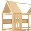 KTMBDW Wood House Bed with Storage Shelves,Platform Bed Frame with 2 Drawers,House Bed with Wood Slats Support,No Box Spring Needed - 4 of 4