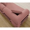 78.5" Corduroy Folding Convertible 3-Seater Sofa with Sleeper & DIY Modular Design - 4 of 4