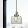Bell - 1 Light Stem Hung Mini Pendant In Industrial Style-10 Inches Tall and 8 Inches Wide - 2 of 3