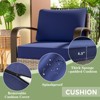 EAGLE PEAK Coastal Vista Outdoor Swivel Wicker Rocker Chair, Patio Glider Rocking Chair - 3 of 4