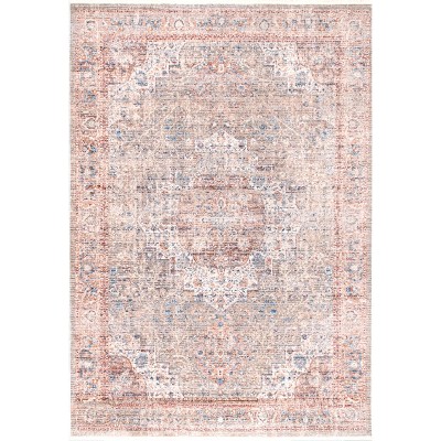 Nuloom Annalee Medallion 4x6 Indoor Area Rug for Living Room Bedroom Dining Room Kitchen, Beige/Ivory