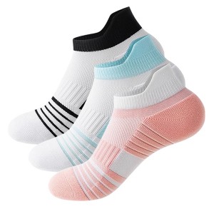 Anna-Kaci 3 Pairs Cushioned Sport Ankle Socks with Arch Support Breathable Stretch Mesh Knit Athletic Low-Cut Design - 1 of 4