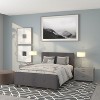 Emma and Oliver Button Tufted Upholstered Platform Bed - 2 of 4