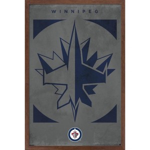 Trends International NHL Winnipeg Jets - Logo 25 Framed Wall Poster Prints - 1 of 4