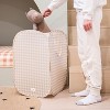 3 Sprouts Baby & Kids Recycled Fabric Pop-up Laundry Hamper - Gingham Beige - 2 of 4