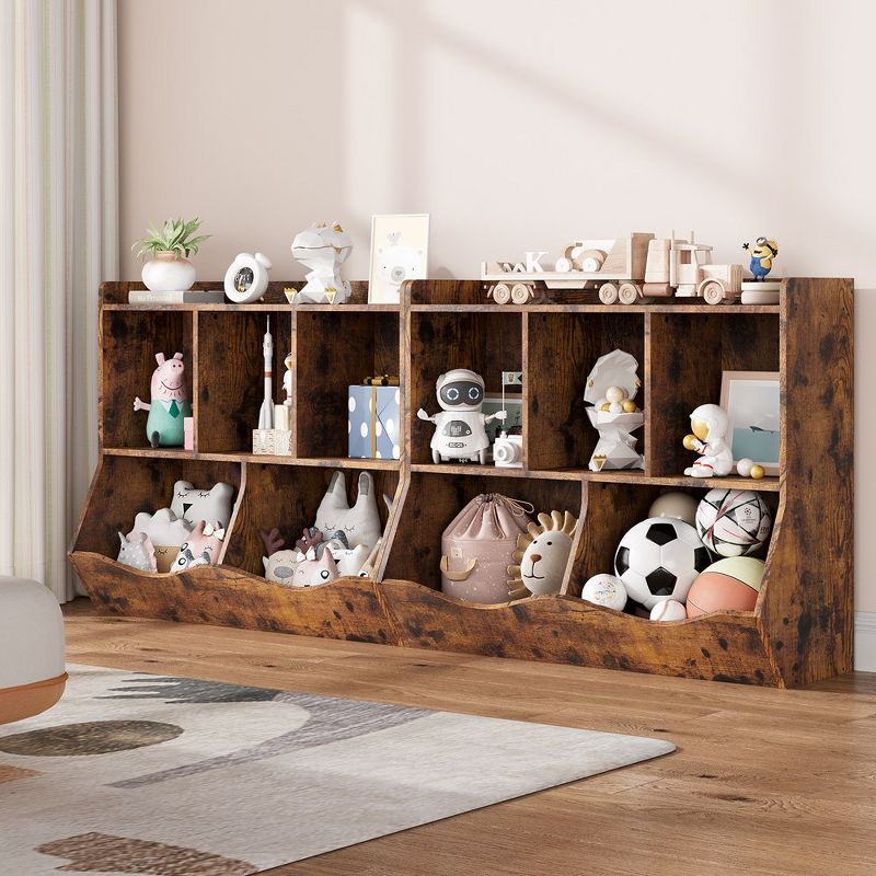 Trinity Kids Bookshelf and Bookcase Toy Storage Multi Shelf with Cubby Organizer Cabinet for Boys Girls,Playroom, 5 of 9