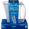 Brita 12-Cup Stream Filter As You Pour Water Pitcher with 1 Filter, Cascade – Ice - image 3 of 4
