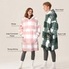 Tirrinia Oversized Wearable Blanket Hoodied Sweatshirt for Woman Men, Cozy Fleece Lined Plush Pullover, Warm Gift Wife Woman, One Size Fits All - 2 of 4