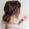 Unique Bargains Women's Fashion Cute Hair Scrunchies Assorted Color Pink 1 Pc - 2 of 3
