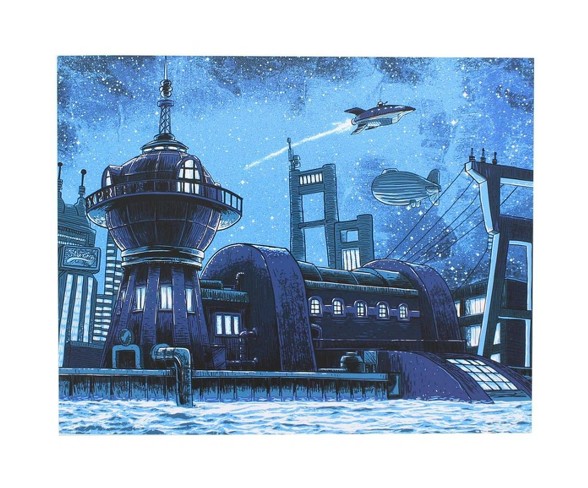 Nerd Block Futurama "Good News Everyone" 8x10 Art Print by Tim Doyle (Nerd Block Exclusive)