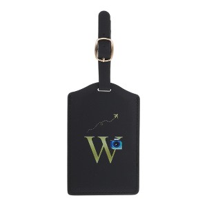 Unique Bargains Letter Luggage Tag Black 1 Pc - 1 of 4