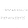 Haus of Brilliance Silver Prong Set Diamond Accent Alternating Heart Link Bracelet - 3 of 4