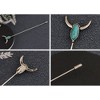 Anna-Kaci Women's Vintage Style Hat Pins with Faux Pearls, Turquoise Inlay, and Mixed Designs - 3 of 4