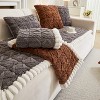 Acoinel Tufted Plush Sofa Cover with Non-Slip Backing for Pet,Gray - 3 of 4