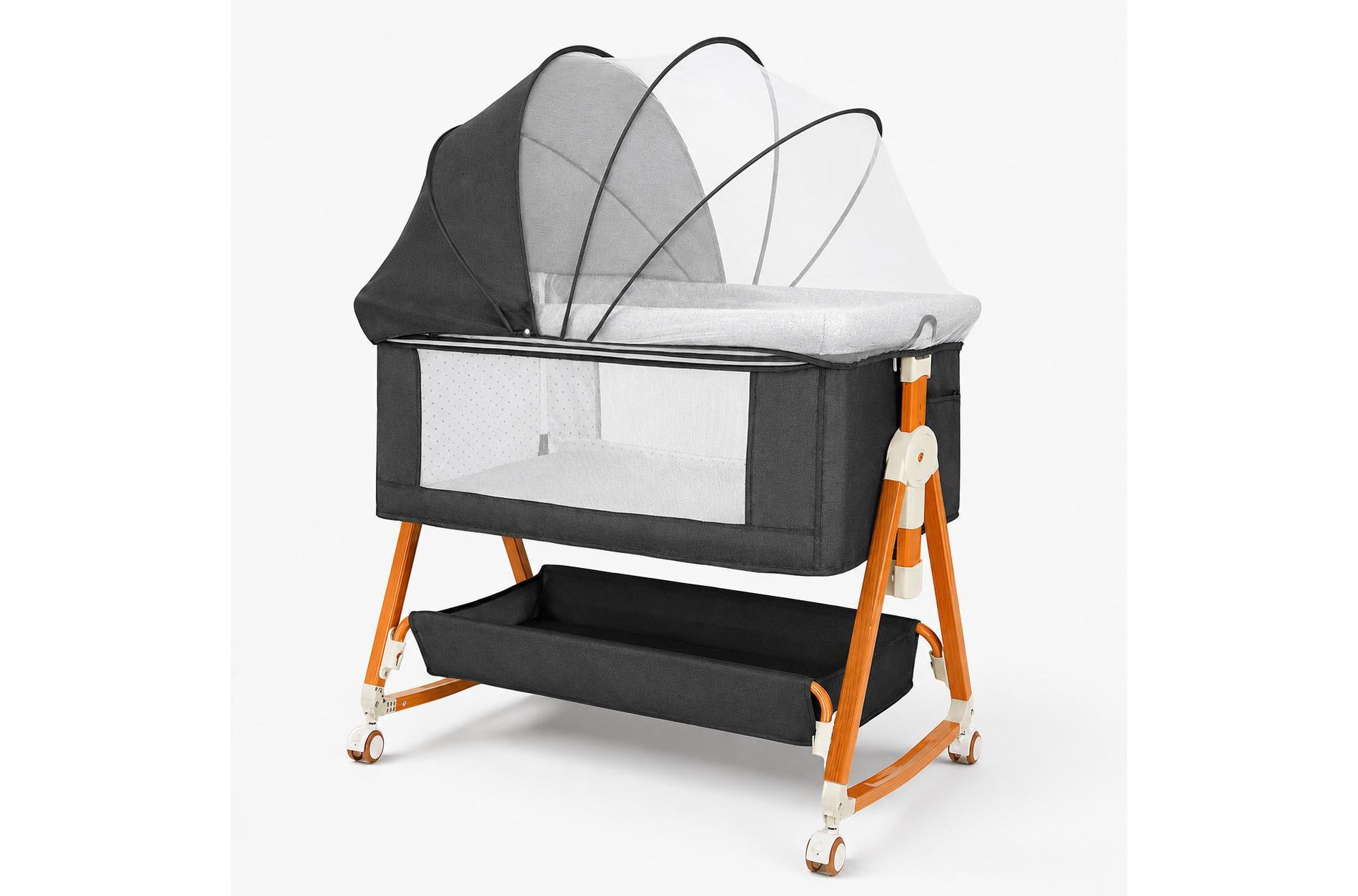 Baby Bassinet Bedside Sleeper, Portable 3-in-1 Design.