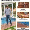 Acacia Wood Interlocking Deck Tiles - 12"x12" Brown Checker Pattern Outdoor Flooring for Patio, Balcony & Poolside - 4 of 4