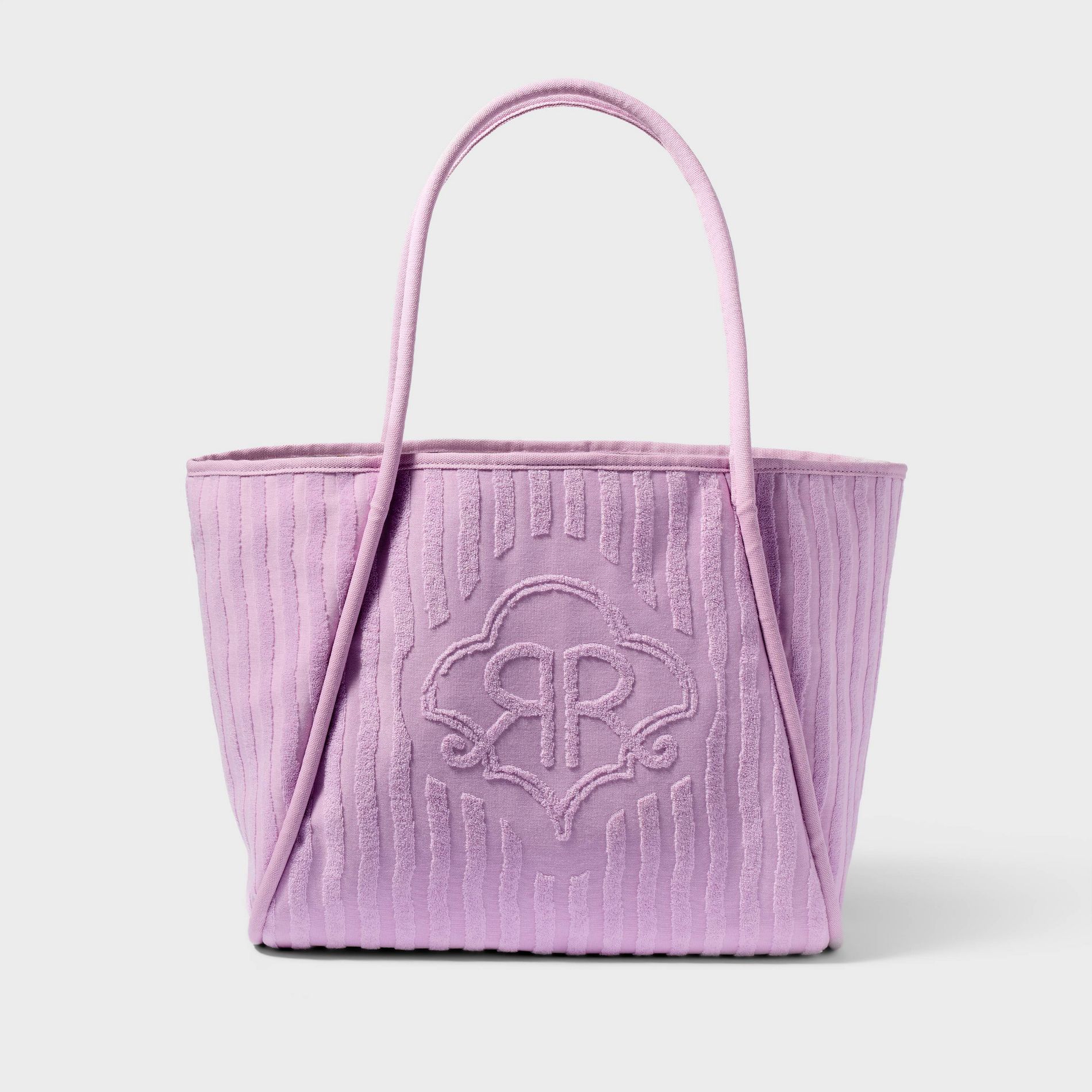 Striped Large Terry Beach Tote Bag Lavender - Roller Rabbit x Target