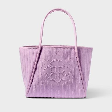 Striped Large Terry Beach Tote Bag Lavender - Roller Rabbit x Target