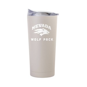 NCAA Nevada Wolf Pack Sand Powder Coat Tumbler - 20oz: Insulated Stainless Steel Drinkware - 1 of 3
