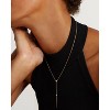 Molenia Gold Long Necklace for Women Trendy, Y Necklace Dainty 14K Gold Plated Drop Dangle Chain CZ Necklace, Simple Jewelry Gifts for Her Mom Women - 2 of 4