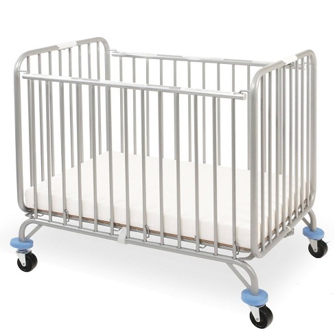 L.A. Baby Chromacoat Deluxe Holiday Mini/Portable Folding Metal Crib - White - image 1 of 4