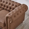NicBex 66.5 Inch Faux Leather Loveseat Sofa,2-Seat Upholstered Sofa for Living Room,Small Space,Office,Apartment - 4 of 4